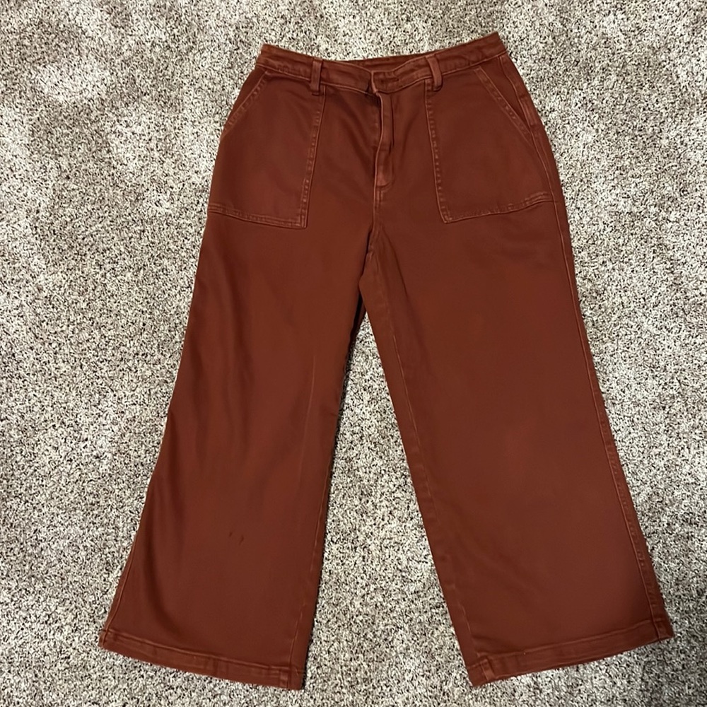 High rise wide leg jeans
